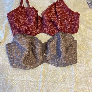Enticing Lift Unlined Full Coverage Bras. Size 36DDD. ONLY WORN ONCE